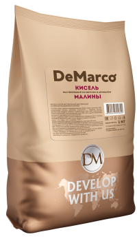 Кисель сухой растворимый со вкусом и ароматом малины