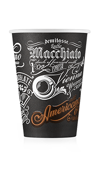 Стаканчик бумажный 220 мл, Меню Д-06