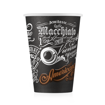 Стаканчик бумажный 220 мл, Меню Д-06